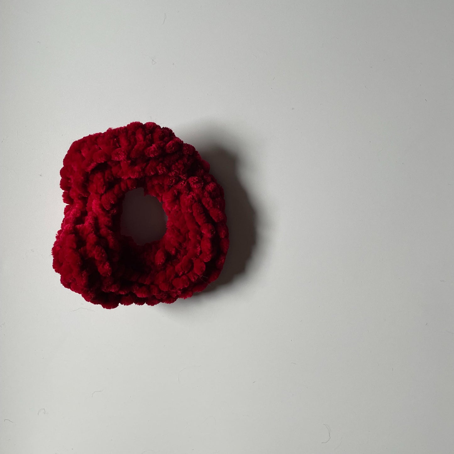 Velvet Scrunchie (version 2)- Red