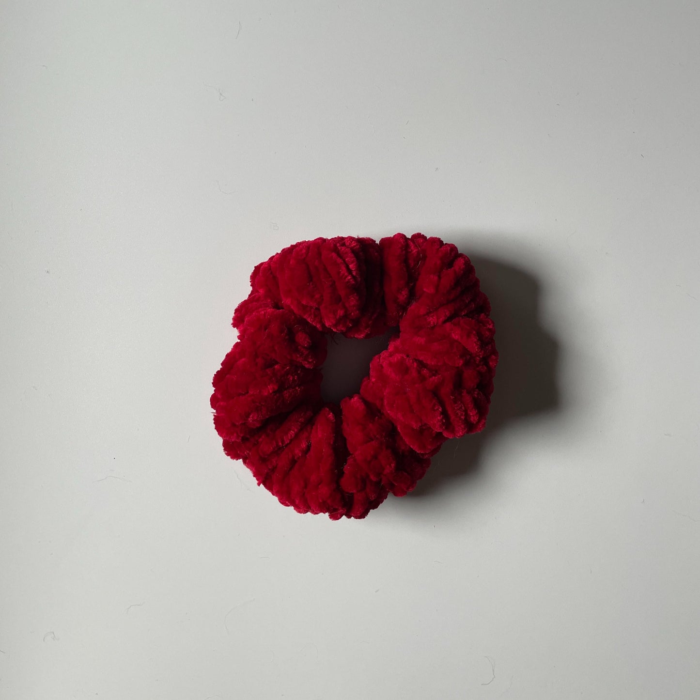 Velvet Scrunchie- Red