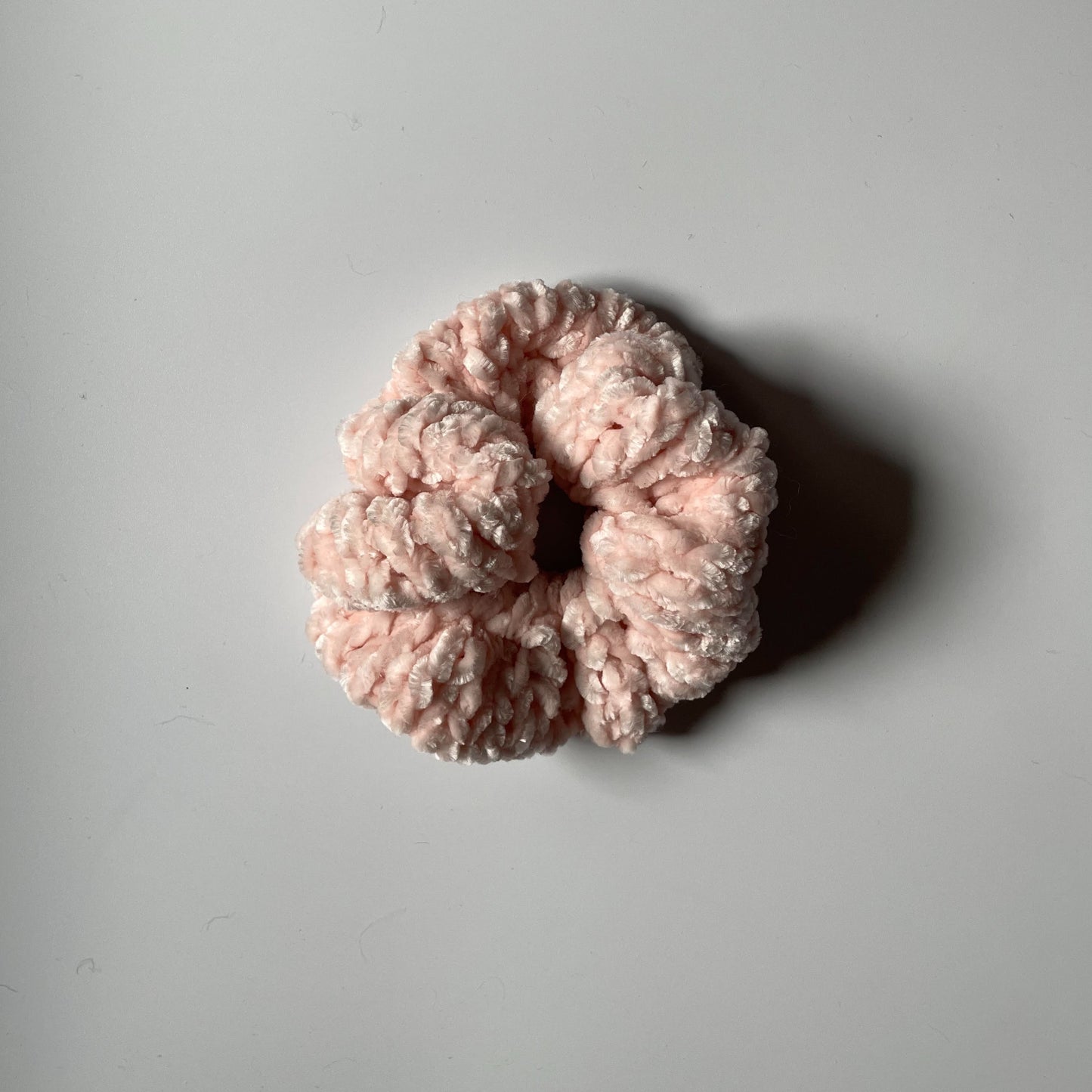Velvet Scrunchie- Light Pink