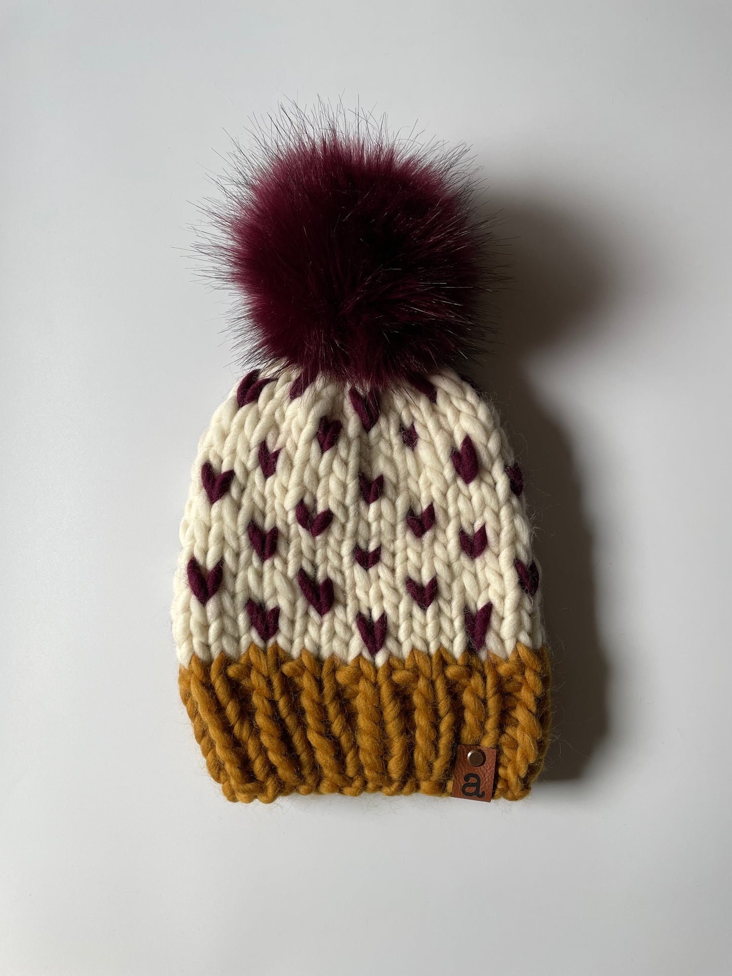 The Helen | Lux Collection | Wine & Gold Tiny Hearts