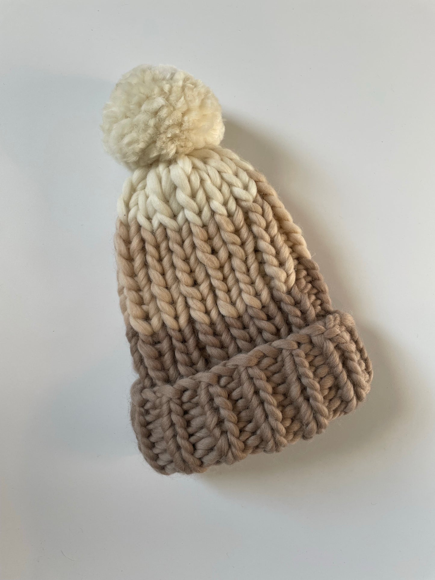 The Frank | Lux Collection | Taupe, sand and natural with matching pom pom