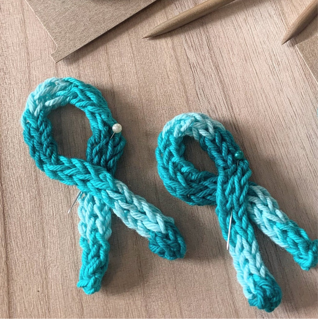 Cervical Cancer Awareness- Ribbon with Pin