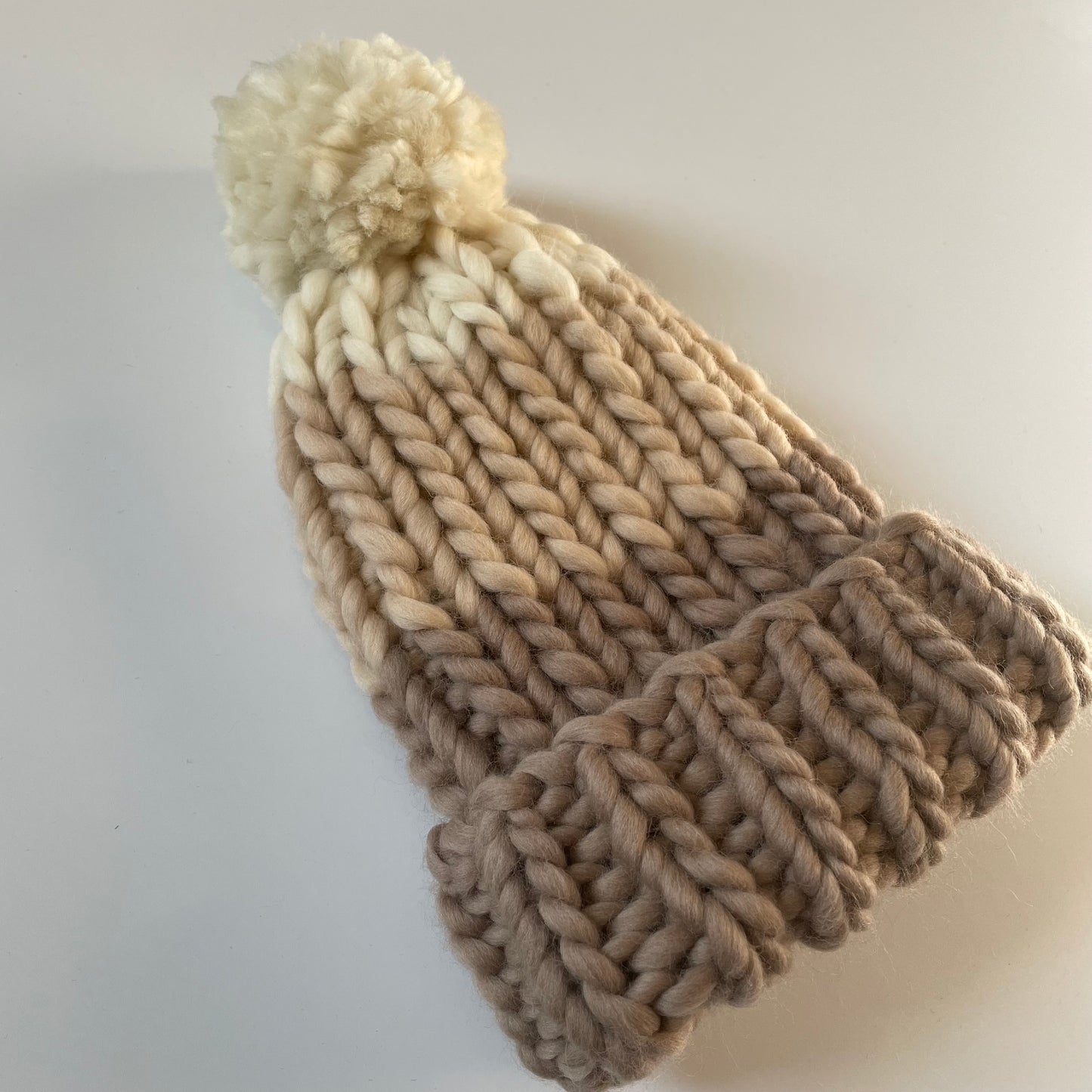 The Frank | Lux Collection | Taupe, sand and natural with matching pom pom