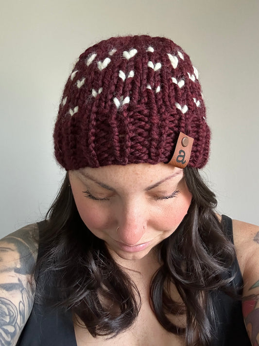 The Alli | Claret | Tiny Hearts