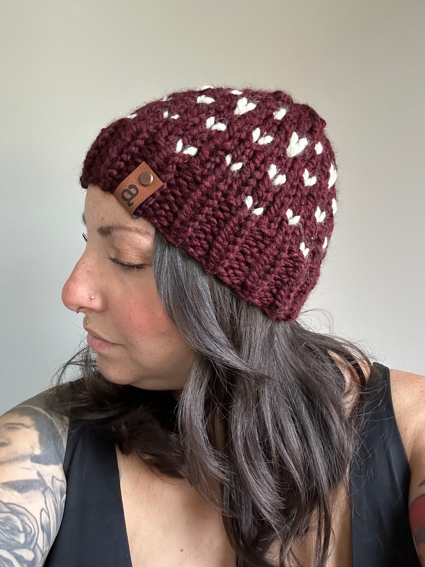 The Alli | Claret | Tiny Hearts