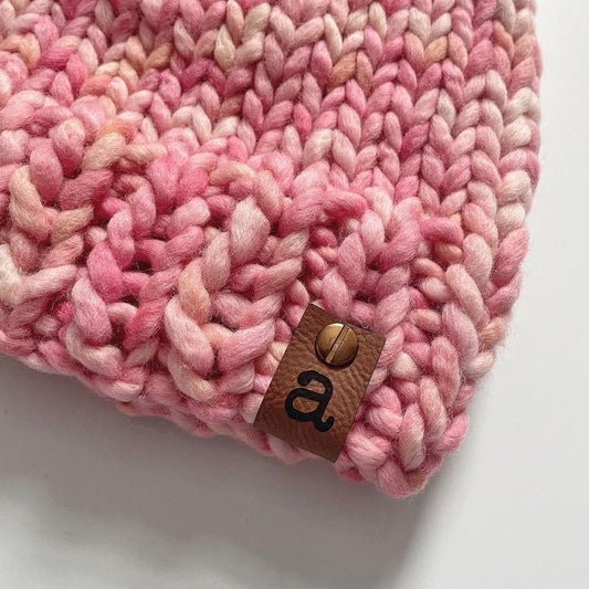 The Helen | 100% Ohio Merino Wool | hand dyed | Blush