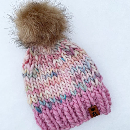 “Helen” beanie | 100% wool | Lemonade & Yarnicorn