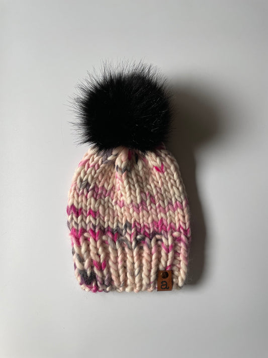 The Helen Beanie | Lux Collection | Flamingo